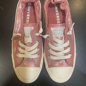 Converse Sparkly Pink Sneakers NWT